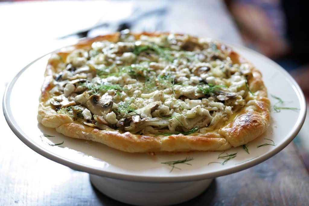 Wild Mushroom and Leek Tart