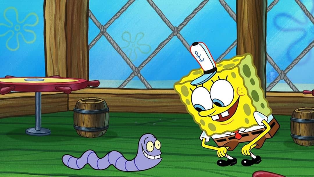 SpongeBob and Sandy Cheeks in an underwater adventure. 