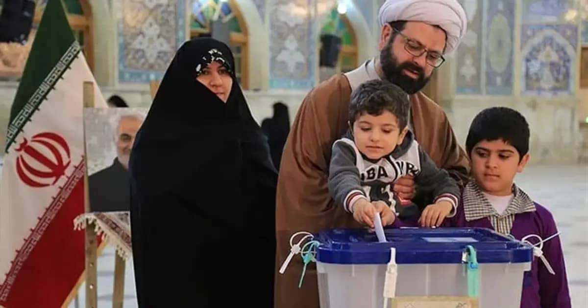 iran's 2024 elections: Ballot box with Iran flag overlay, symbolizing the pivotal 2024 Iranian elections.