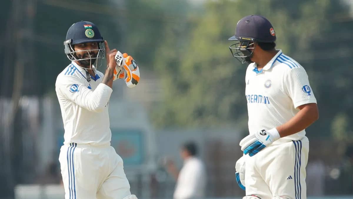 Indian batsmen dominating the field in the 3rd Test against England, showcasing a pivotal moment in the series.