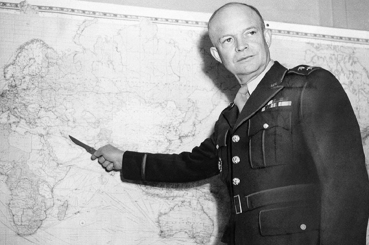 Portrait of Dwight D. Eisenhower, the 34th President of the United States