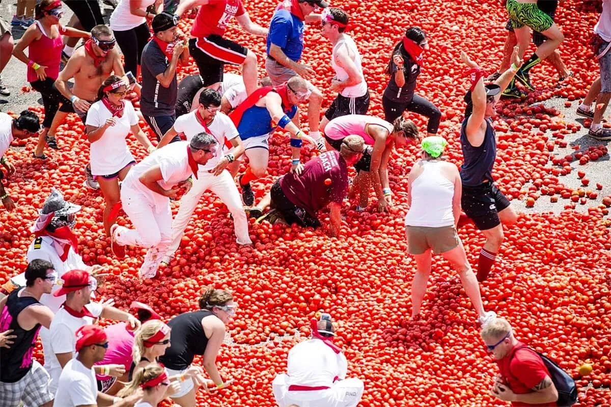 La Tomatina in Spain The World’s Biggest Tomato Fight