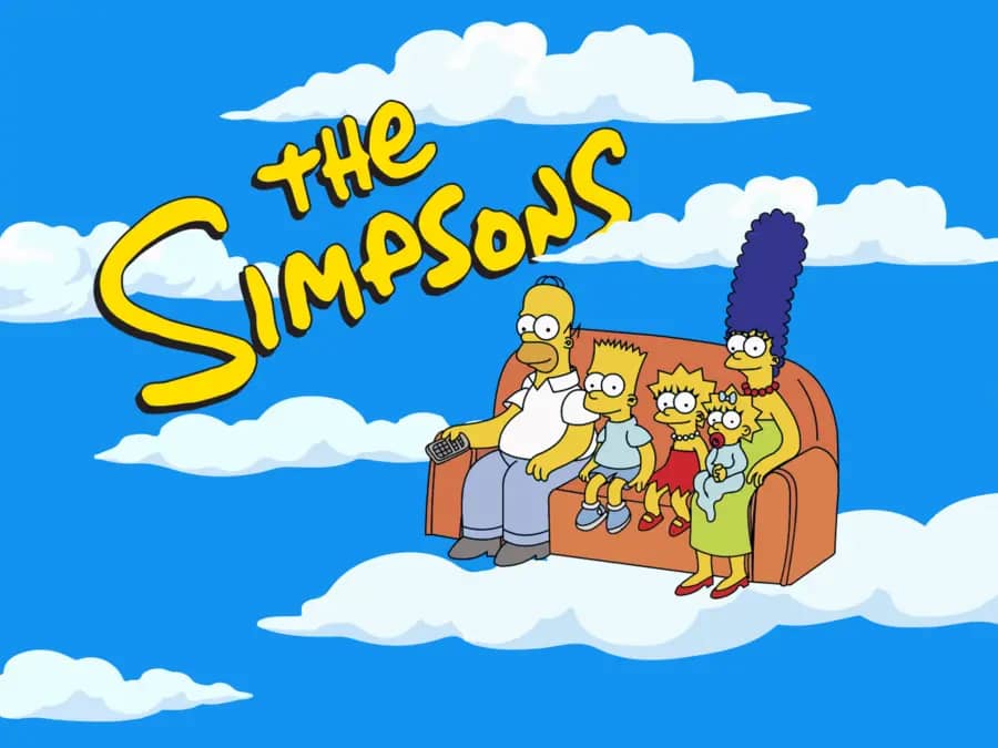 Marge Simpson with her signature blue hair